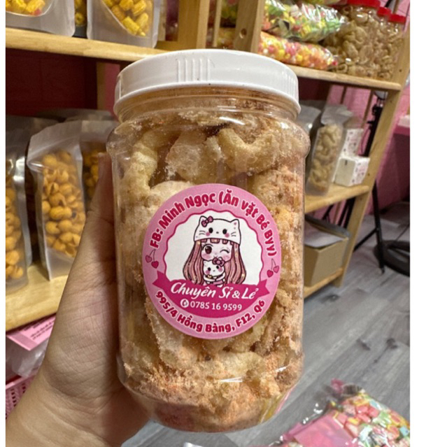 Da heo tỏi tẩm phômai chà bông HỦ NHỎ 100g