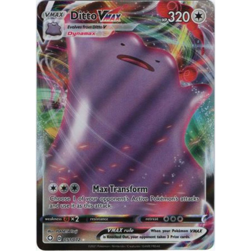 Thẻ pokemon Ditto VMAX - 51/72 - Ultra RareShining Fates Singles