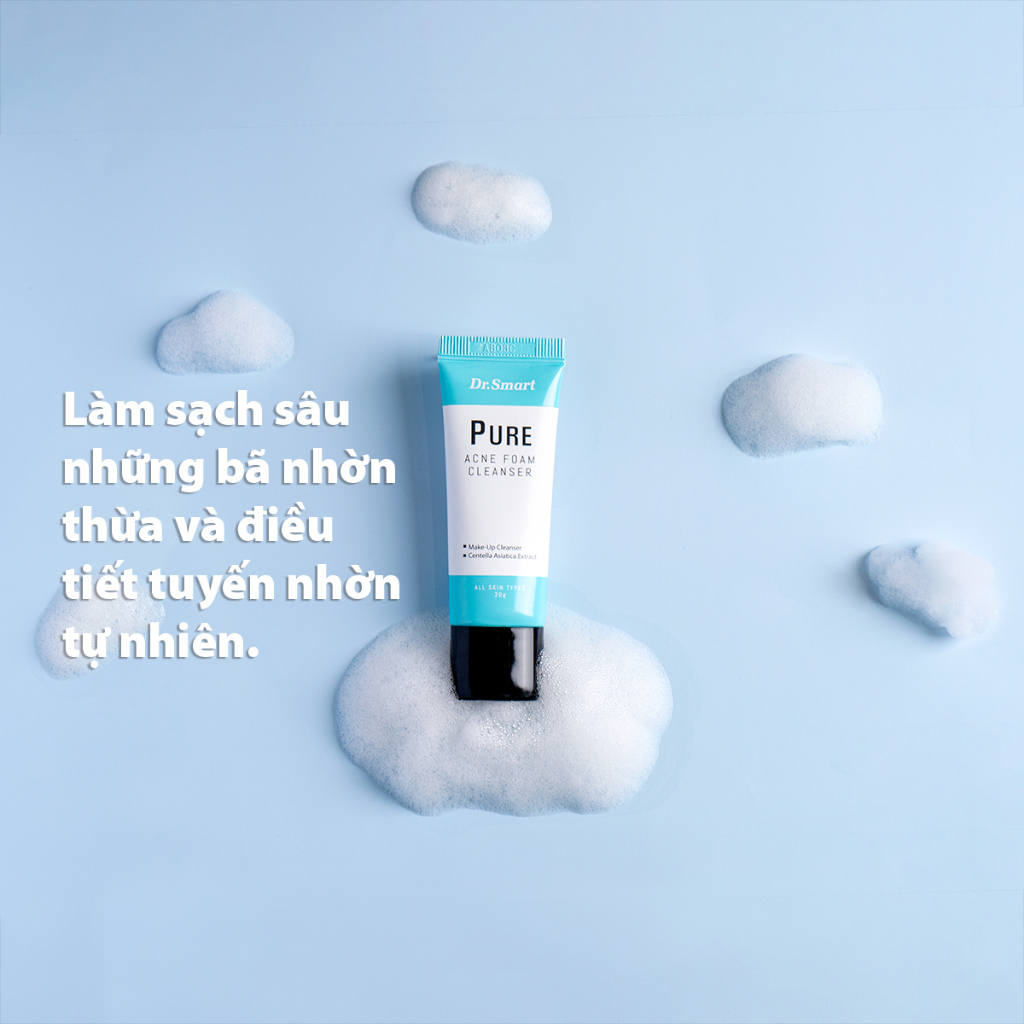 Sữa rửa mặt cho da mụn Pure Acne Dr.Smart - 20g