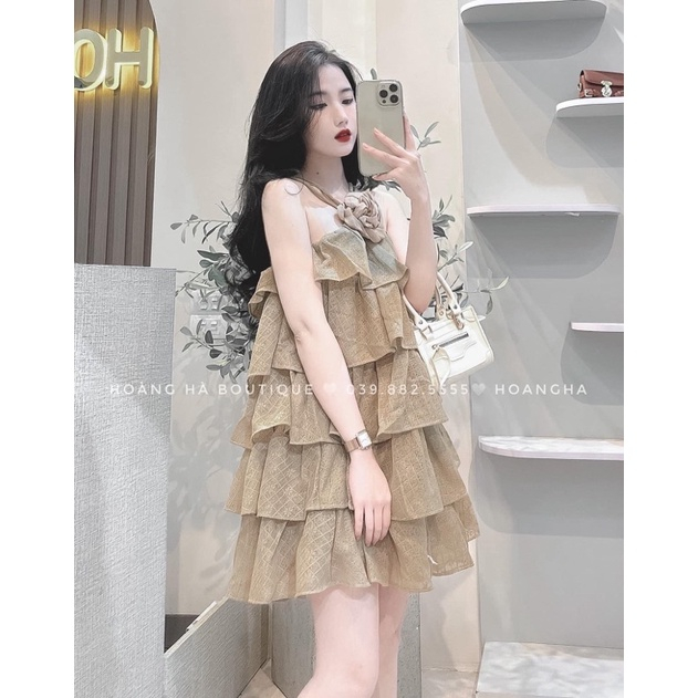 Váy Yếm Tầng Ren Hoa 2 Màu Sexy Hàng Dày Dặn 2 Lớp | BigBuy360 - bigbuy360.vn