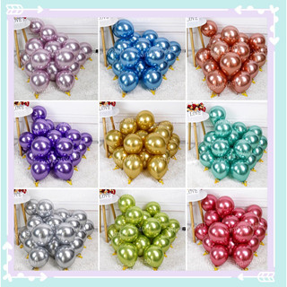 Bóng siêu nhũ, bóng chrome 10” (25cm), 12” (30cm) trang trí sinh nhật, party, khai trương, cưới hỏi, sự kiện, đầy tháng…