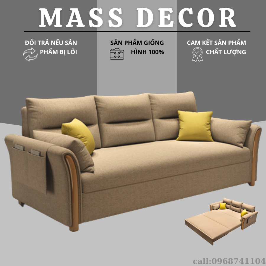 GIƯỜNG SOFA GẬP GỌN, GHẾ SOFA ĐA NANG, GIƯỜNG THÔNG MINH (tặng 1 chai vệ sinh sofa) NẸM BỌT BIỂN TỰ NHIÊN KT 1m2/1m5x1m9