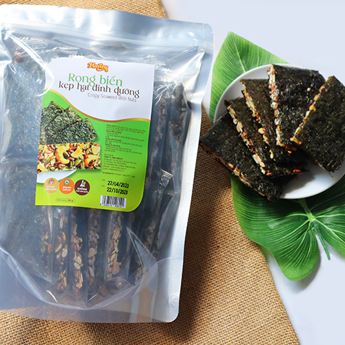 Rong biển kẹp hạt dinh dưỡng Minty túi 250g thơm ngon bổ dưỡng
