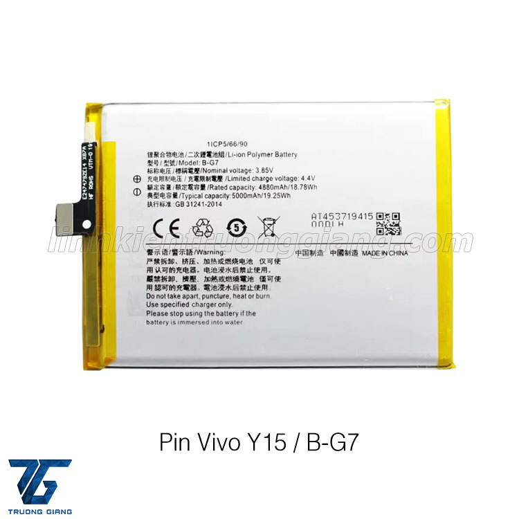 Pin Vivo 15 / U10 / 1916 / Y11 / Y12 / Y17  mới lk zin