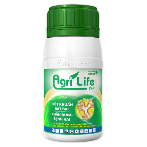 Thuốc trừ bệnh cây hữu cơ AgriLife 100SL chuyên phòng trừ các loại nấm và vi khuẩn cây hoa kiểng, rau, ăn trái