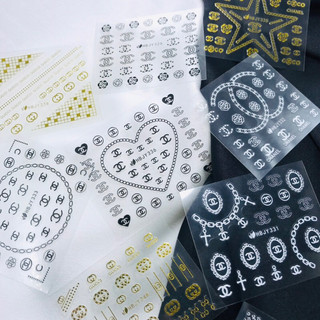 Sticker dán móng thương hiệu-Set 2 tấm