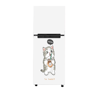 Miếng decal dán tủ lạnh bé mèo dễ thương - Dày dặn chống thấm - HN Decor