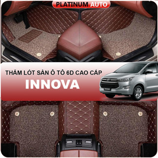 Thảm lót sàn ô tô 6D Toyota Innova (2017-2022) chống thấm nước, không mùi, phủ kín 95% phần nỉ sàn xe