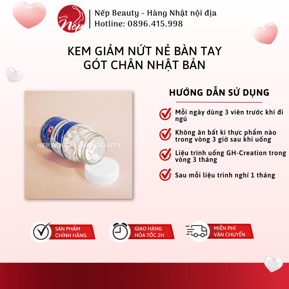Viên uống tăng chiều cao GH Creation EX+ Nhật Bản 270 viên - Nepbeauty