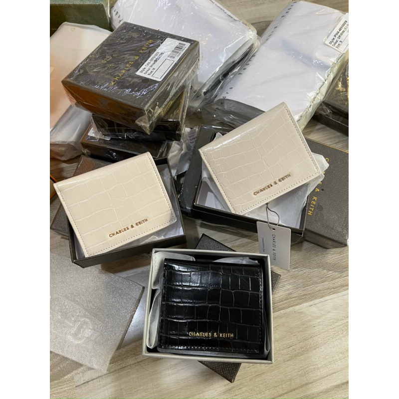 Ví gập mini da rắn full box