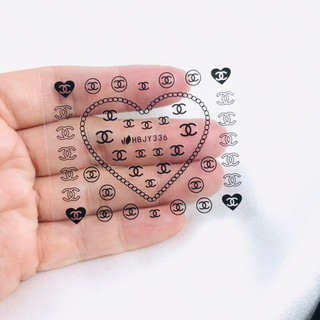 Sticker dán móng thương hiệu-Set 2 tấm