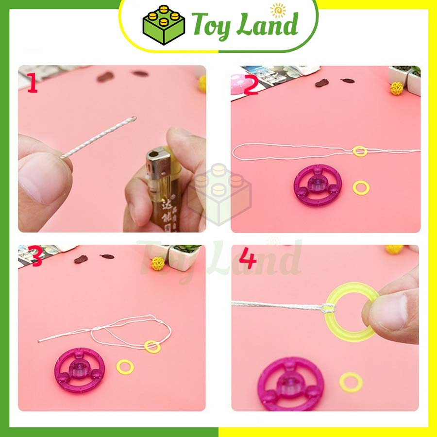 Con Quay Kéo Xèng Phát Sáng Đèn Flash Đồ Chơi Fidget Dây Kéo Cho Bé Đồ Chơi Xả Stress