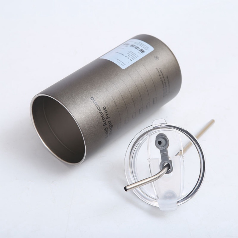 Cốc giữ nhiệt dung tích 600ml inox cao cấp không rỉ giữ nhiệt 6 đến 8 tiếng - Tặng kèm ống hút | BigBuy360 - bigbuy360.vn