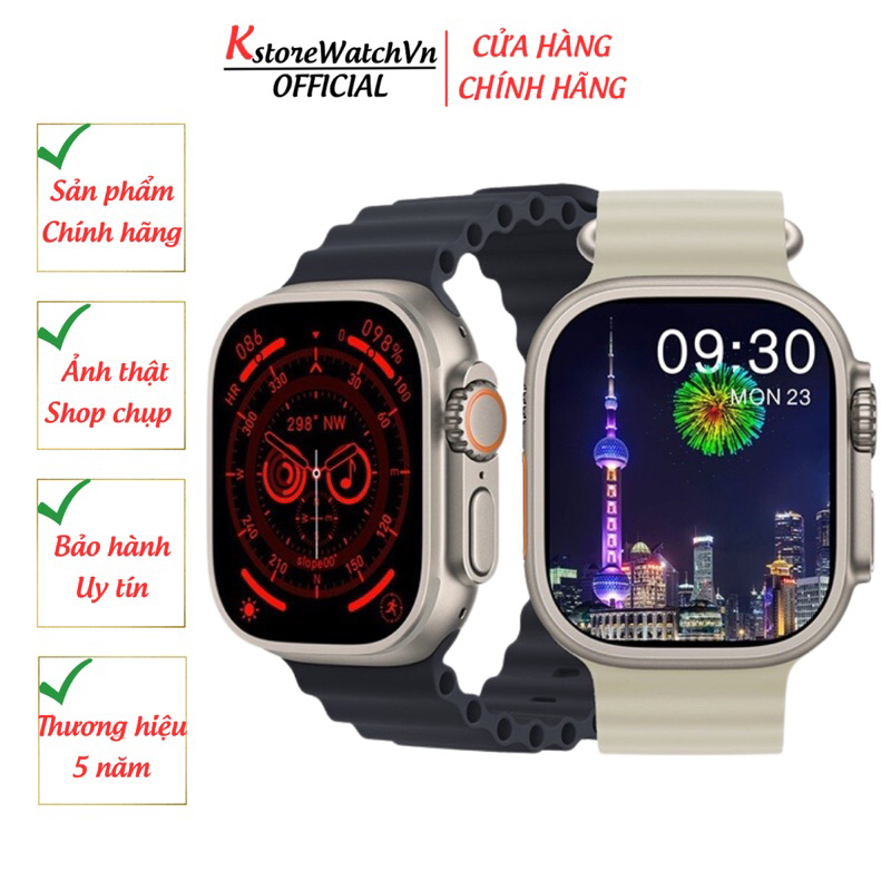 Đồng Hồ Thông Minh HK8 PRO MAX Màn Hình Super Amoled 2.12 Inch Tràn Viền Cân Đối Theo Dõi Sức Khoẻ KstoreWatchVn Mall