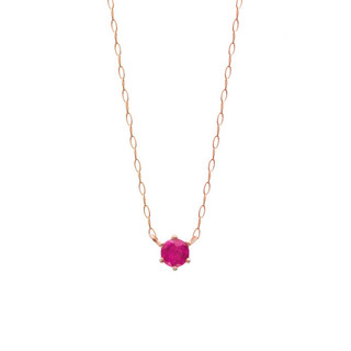 Dây chuyền vàng nữ đính đá Ruby ESTELLE
