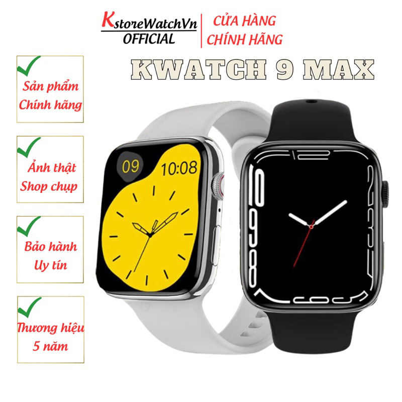 Đồng Hồ Thông Minh Kwatch 9 Max Màn Hình Siêu Tràn HD 2.05 Inch AOD Nghe Gọi Chơi Game Nghe Nhạc KstoreWatchVn Mall