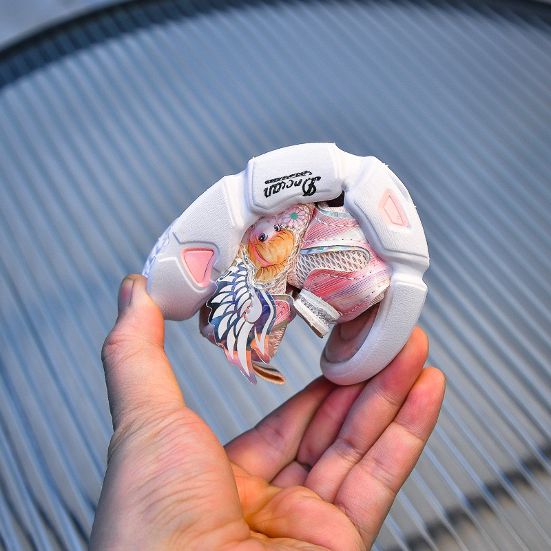 Dép Sandal Cho Bé Gái Từ 2 đến 7 Tuổi Quai Dán Hình Công Chúa Xinh Xắn