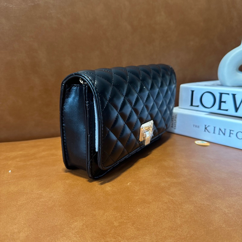 Túi xách đeo chéo ô trám khoá gập túi xách CNK sang chảnh MM Bags