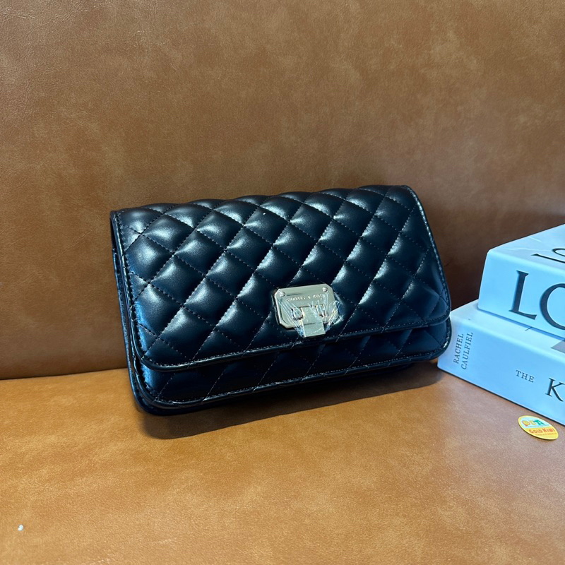 Túi xách đeo chéo ô trám khoá gập túi xách CNK sang chảnh MM Bags