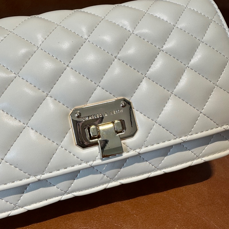 Túi xách đeo chéo ô trám khoá gập túi xách CNK sang chảnh MM Bags