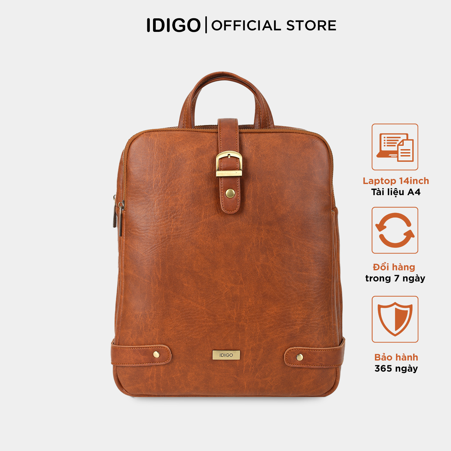 Balo laptop nam nữ 14” năng động IDIGO UBP2-6011-00