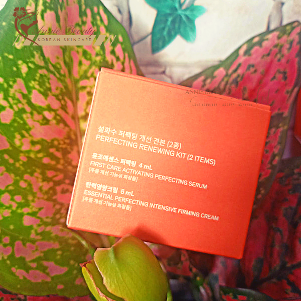 Bộ dưỡng nâng cơ, săn chắc da chuyên sâu 2sp Sulwhasoo Perfecting Renewing Kit giúp da căng mọng, mịn màng