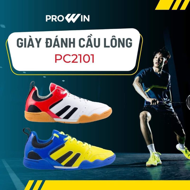 GIÀY CẦU LÔNG NAM ĐẾ CAO SU THIÊN NHIÊN CHUYÊN CÀY SÂN BÊTÔNG_ MÃ PC21-01