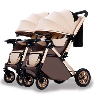 Xe đẩy đôi tách rời em bé 2 chiều 3 tư thế BANG 4 bánh cao su đặc, dùng cho trẻ sơ sinh 0 đến 36 tháng tặng kèm bộ nối
