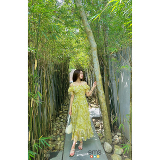 sét váy tơ hoa đôi mẹ và bé em's