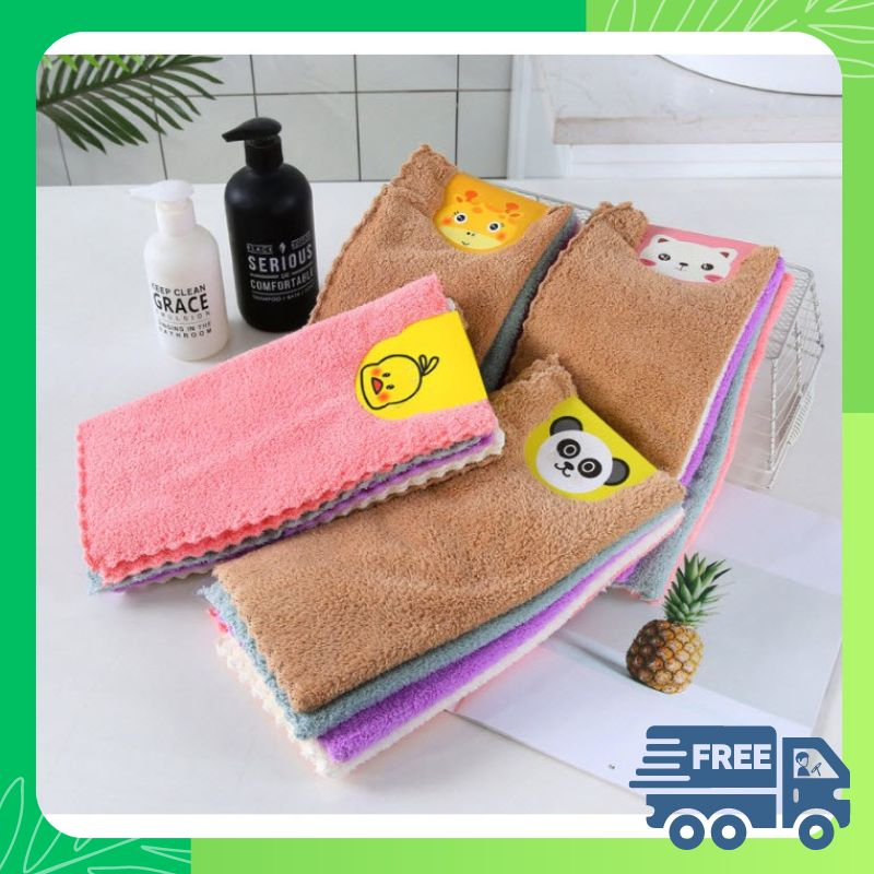 Combo 5 Khăn Lau Bếp Đa Năng 2 Mặt 30x30cm