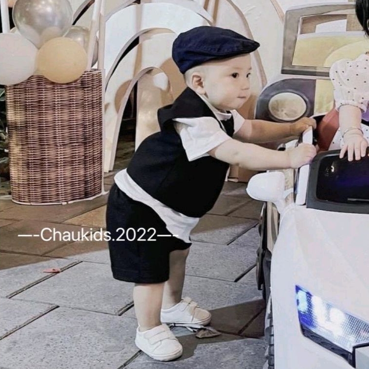 Bộ công tử vest dự tiệc cho bé trai 1 - 5 tuổi