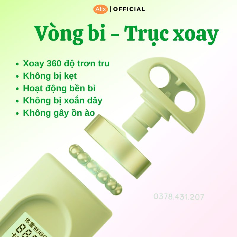 Dây Nhảy Alix Có Bộ Đếm Số Chính Xác Giúp Giảm Cân Hiệu Quả