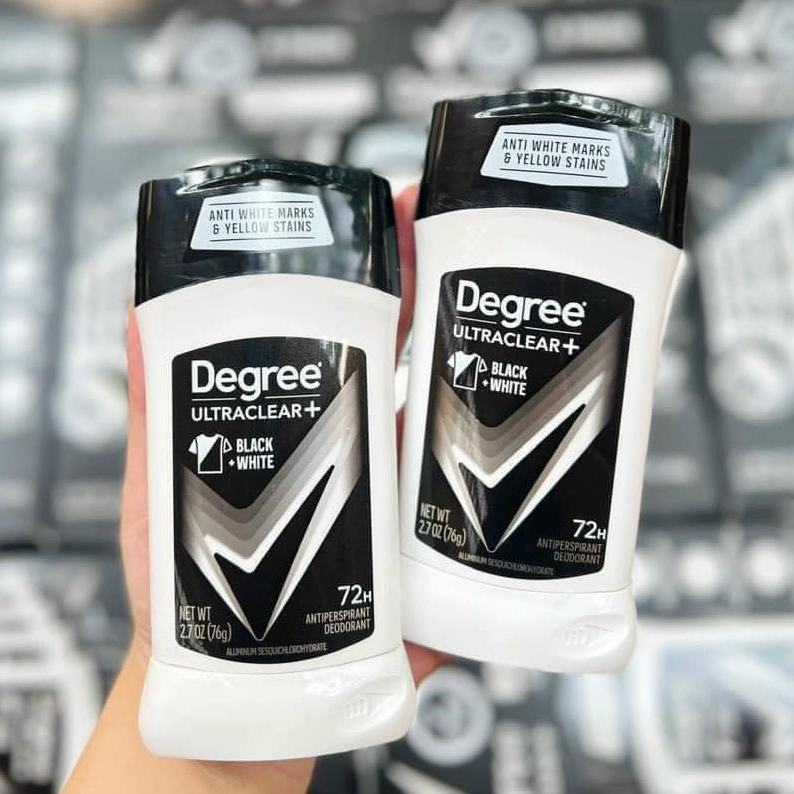 Lăn Sáp Khử Mùi Nam Degree Men UltraClear 76g Black + White
