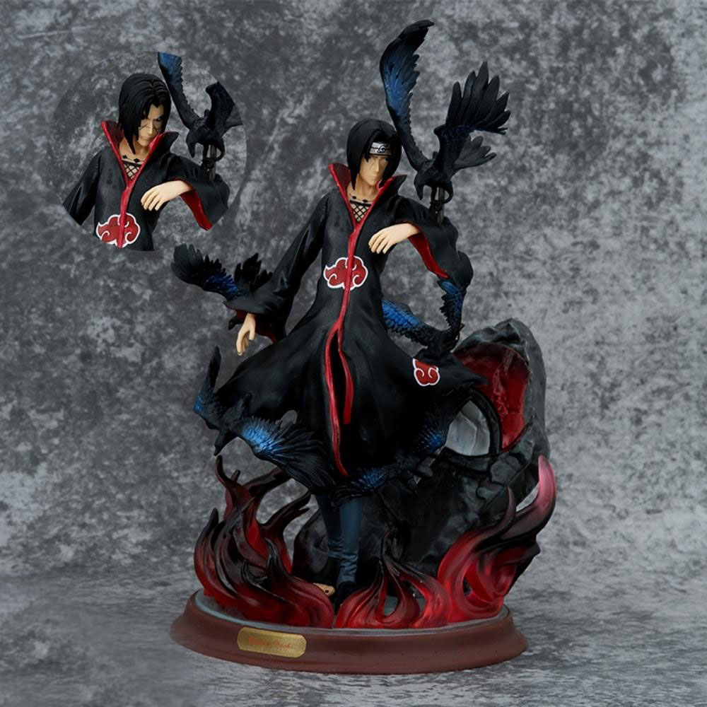 Mô hình Naruto ITACHI Akatsuki hắc hỏa dáng đứng cực ngầu . Cao 29cm , nặng 1kg . Figure naruto