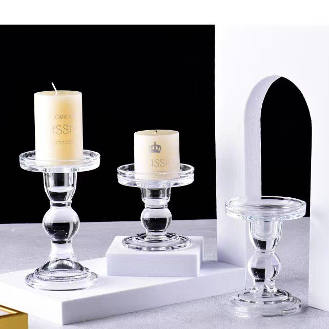 Ly Đựng Nến Thủy Tinh Chân Nến Ly Cao Đơn Gian Sang Trọng