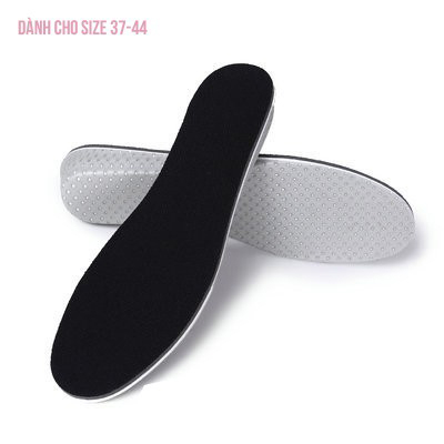 Cặp lót giày tăng chiều cao cao su, êm chân, thoáng khí độn đế tăng 1,5-4,5cm - Loại nguyên bàn chân - HASA L14