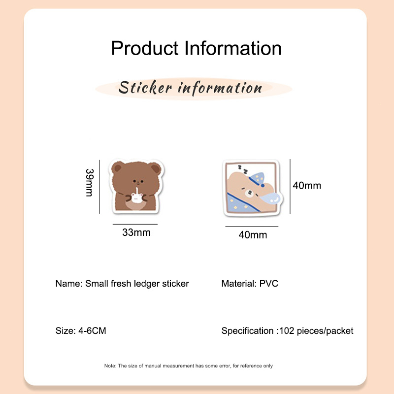 💜Sticker cute dán laptop, hình dán mũ bảo hiểm chống nước, điện thoại, vali sét 102 miếng