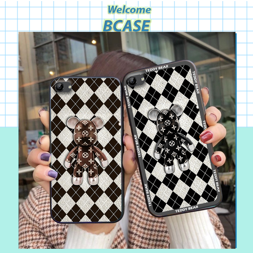 Ốp lưng Vivo V5 / V5 Plus / Y67 / Y66 in hình gấu bear, kaws/ Ốp bearbrick cao cấp mới nhất