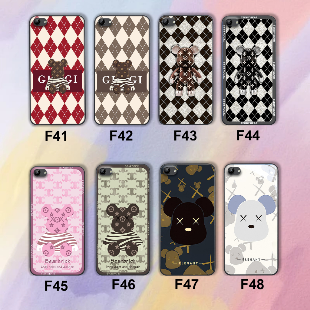Ốp lưng Vivo V5 / V5 Plus / Y67 / Y66 in hình gấu bear, kaws/ Ốp bearbrick cao cấp mới nhất