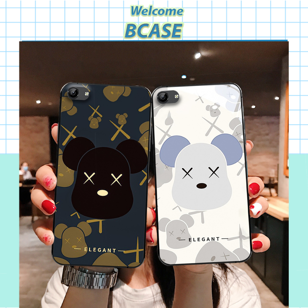Ốp lưng Vivo V5 / V5 Plus / Y67 / Y66 in hình gấu bear, kaws/ Ốp bearbrick cao cấp mới nhất