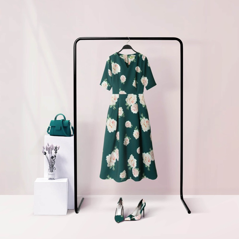 Đầm Katosa in hoa xinh đẹp