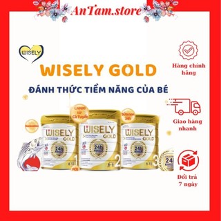 Sữa wisely gold số 1/số 2/số 3 lon 900g
