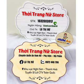 Bảng biển/Banner Quảng cáo Shop - Phụ kiện Trang trí Shop