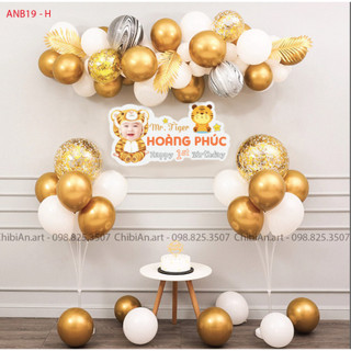 Set bóng bay trang trí sinh nhật cho bé trai ANB19