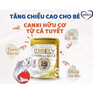 Sữa Wisely Gold số 1/số 2/số 3 lon 900g