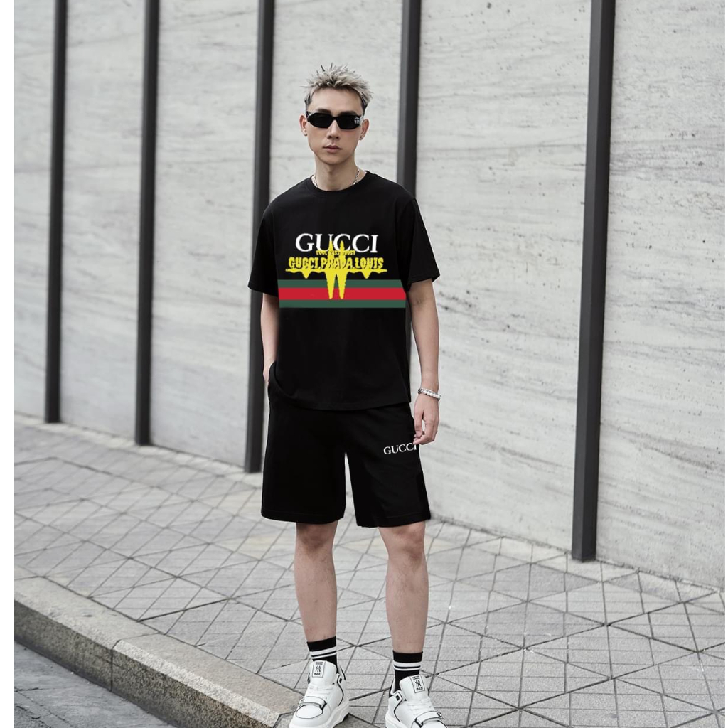 Bộ Thể Thao , Bộ Hè Nam Nữ Cực Chất GUCCI Phối Viền | BigBuy360 - bigbuy360.vn