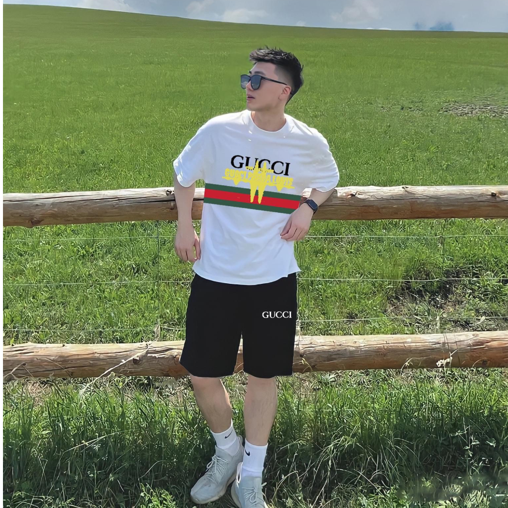 Bộ Thể Thao , Bộ Hè Nam Nữ Cực Chất GUCCI Phối Viền | BigBuy360 - bigbuy360.vn