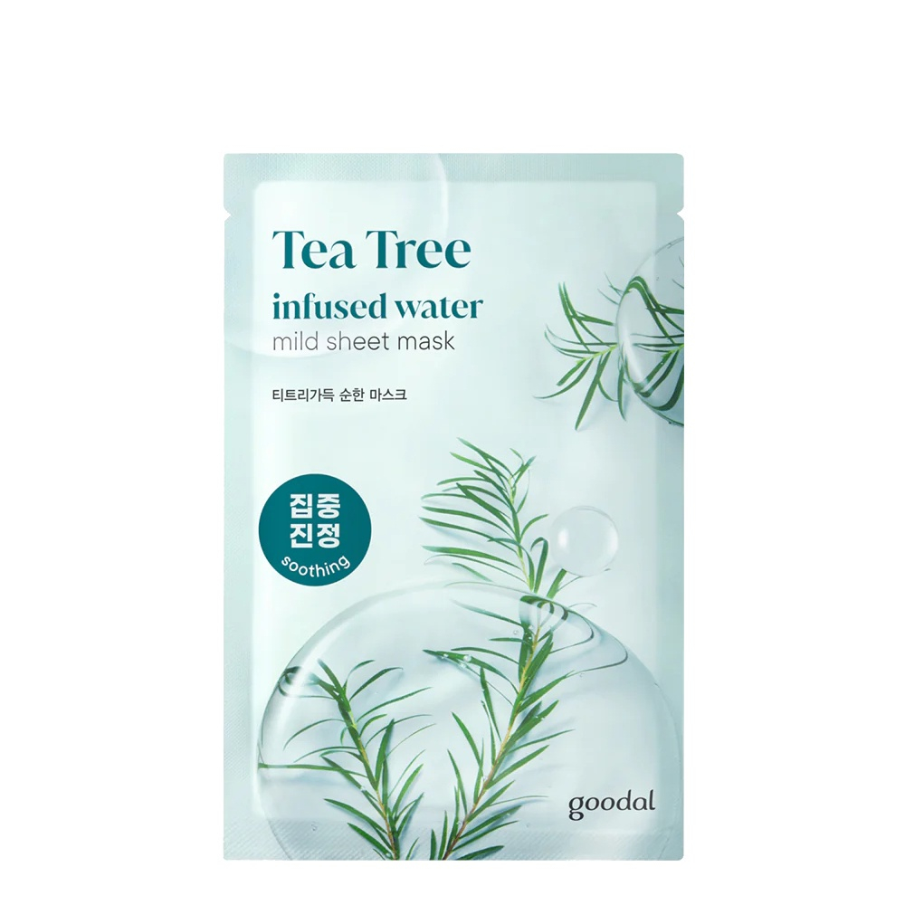 [Quà Tặng Không Bán]Combo 5 Mặt Nạ Giấy Dưỡng Ẩm, Làm Sáng Da Goodal TEA TREE Infused Water Mild Sheet Mask 20g