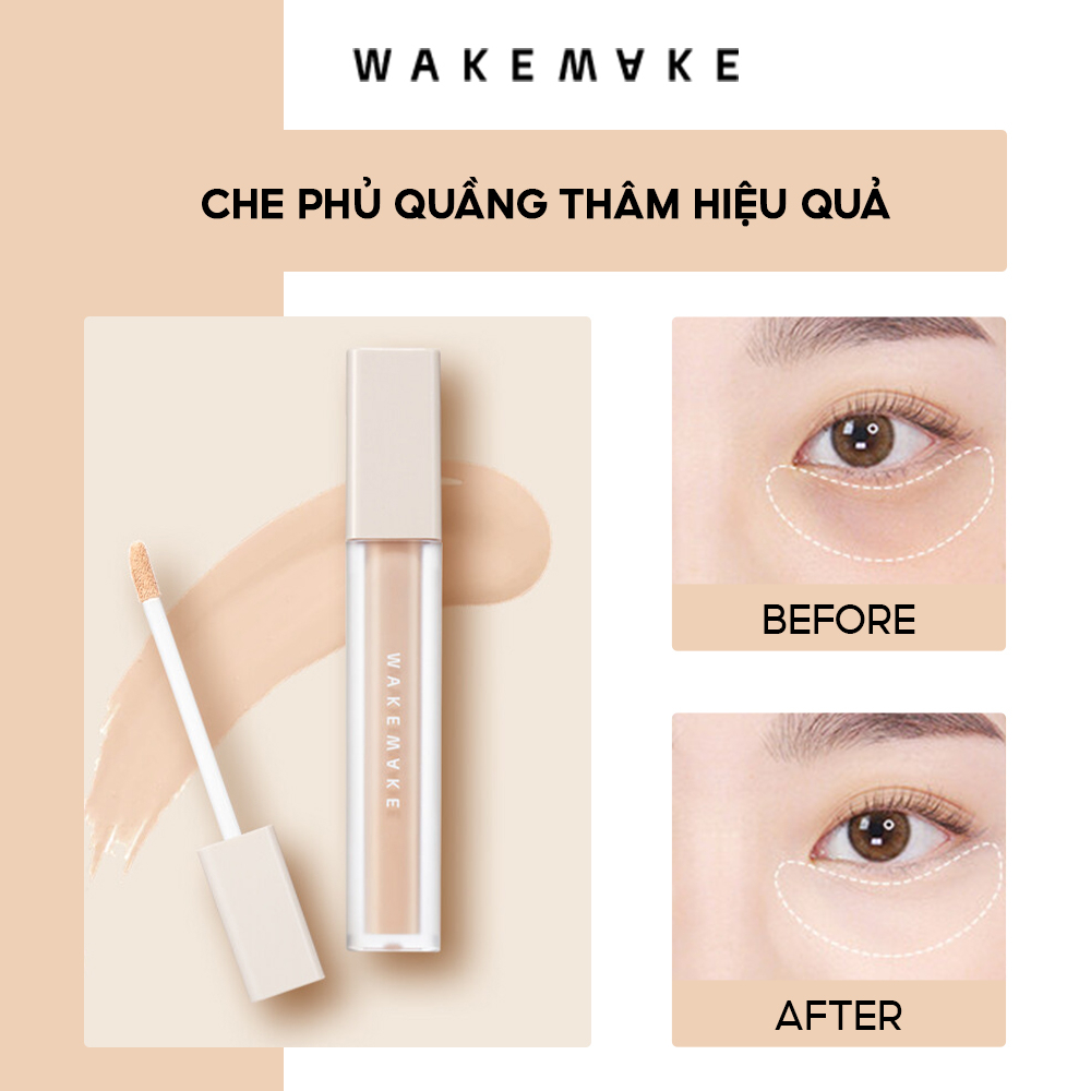 Kem Che Khuyết Điểm Wakemake Defining Cover Concealer 6g