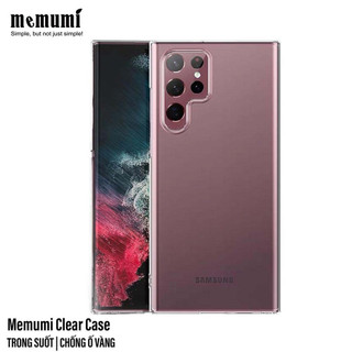ỐP LƯNG MEMUMI TRONG SUỐT CHỐNG Ố VÀNG CHO SAMSUNG S22 / S23 ULTRA – SIÊU MỎNG, CHỐNG SỐC